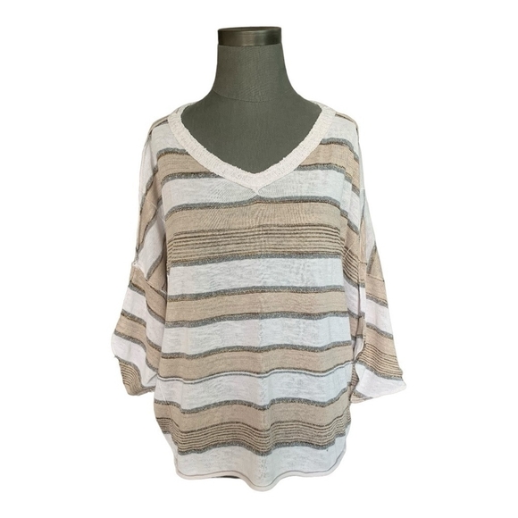 Women’s Pullover FREE PEOPLE Love Me Too Dolma Knit Sweater Drop Shoulder Top - Picture 3 of 7